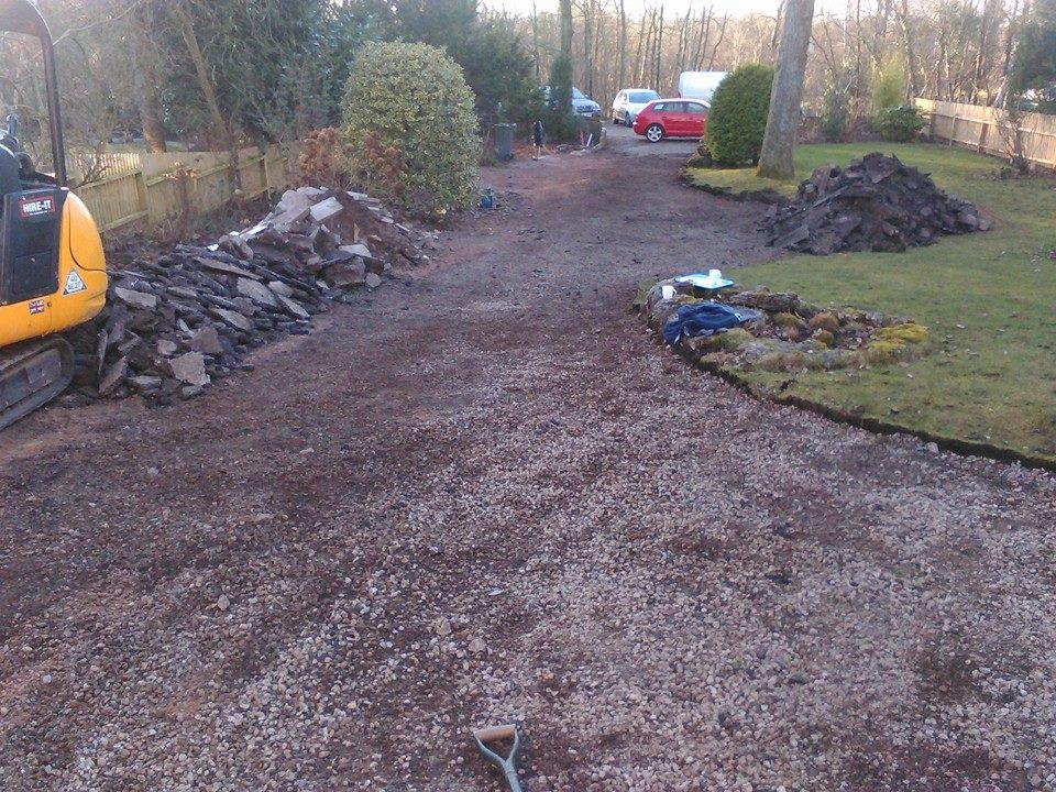 tarmac driveway arnside before image
